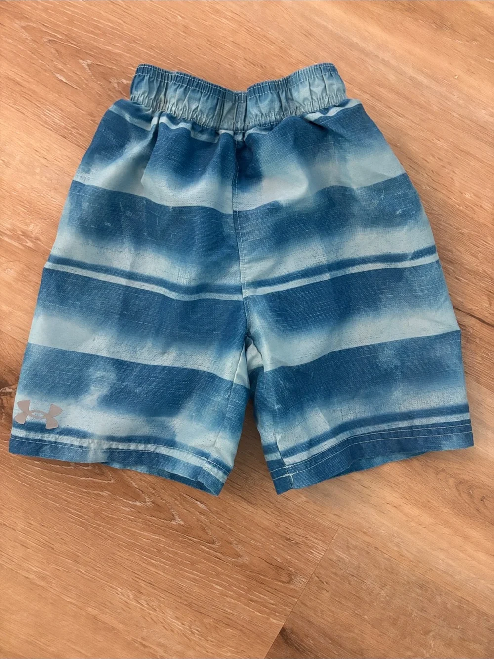 Under Armour Boys Blue Striped Performance Shorts